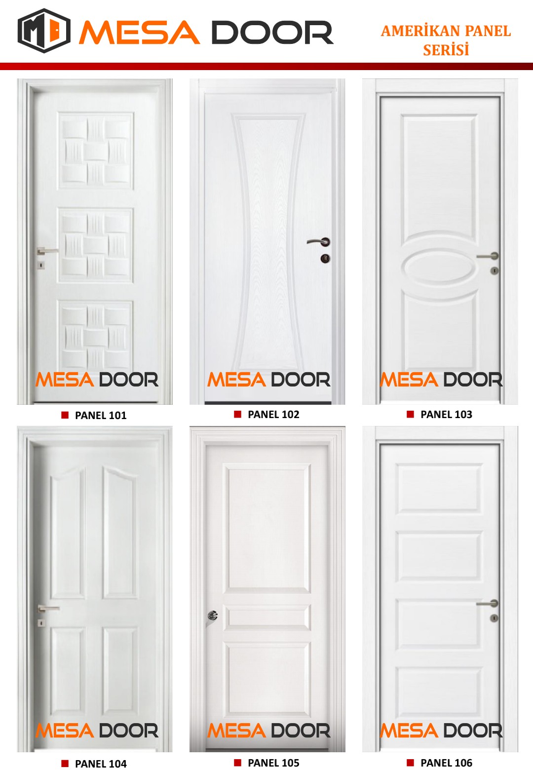 Mesa door Amerikan Panel Kapılar